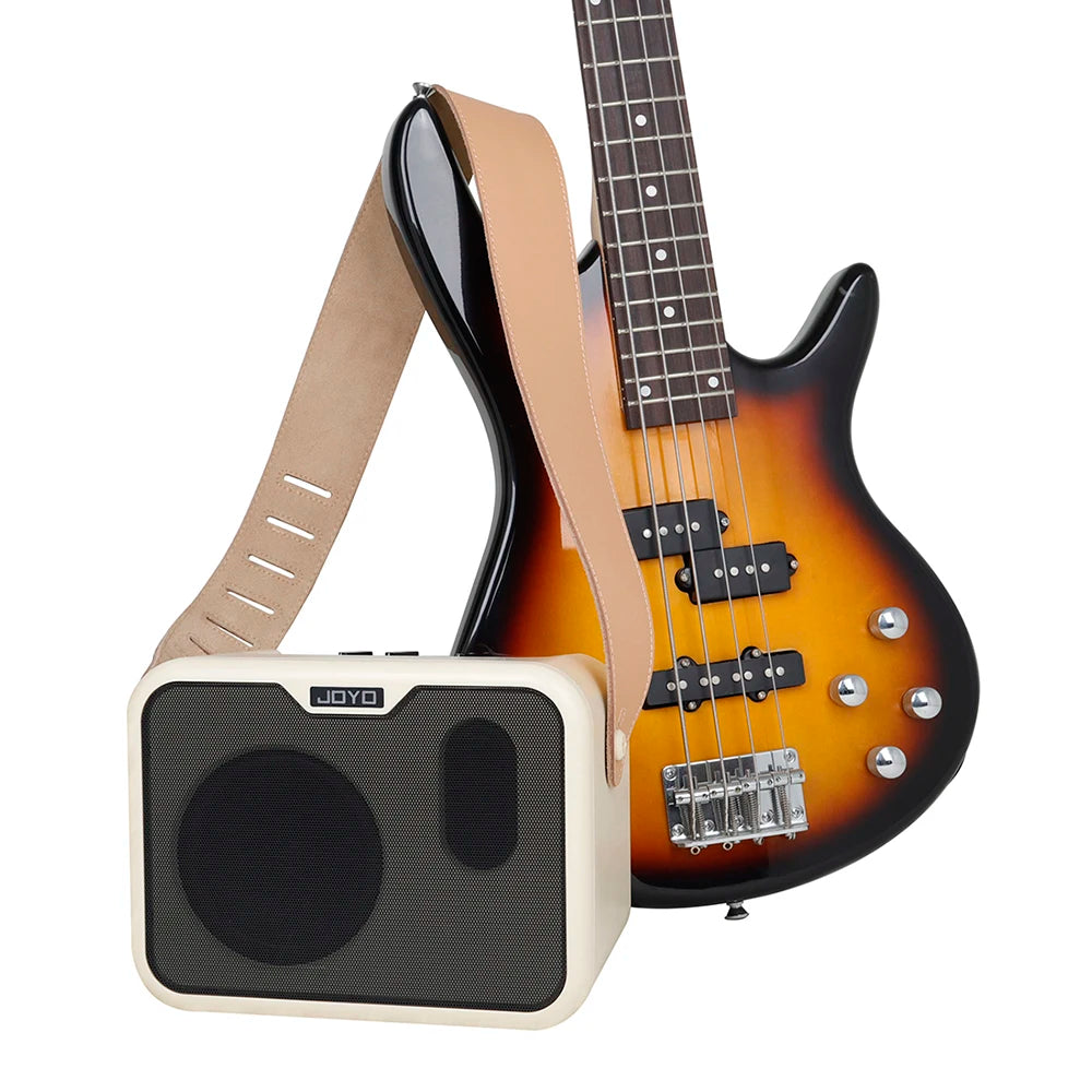 Portable Electric Bass Audio Amplifier Musical Instrument Accessories Rechargeable AMP Speaker for Electric Acoustic Guitar Bass