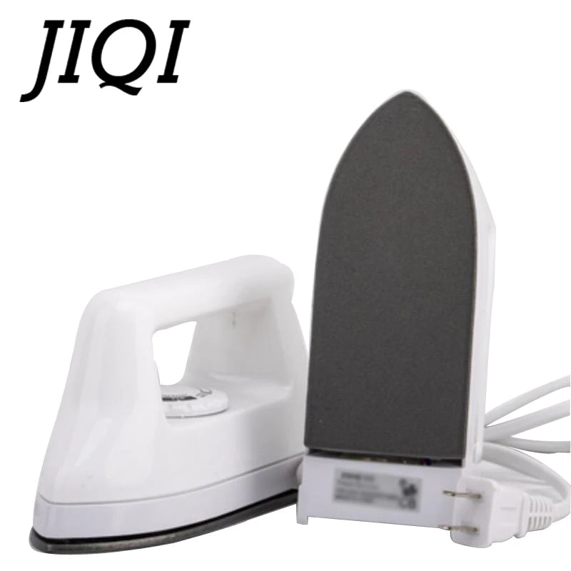 JIQI Mini Portable Electric Irons Craft Hot Fix Rhinestone Iron Clothes Garment Flatiron Travel Dry Ironing Machine Baseplate EU - Stereotech