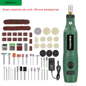 SHENHAOXU 100-240V Mini Drill Engraving-Pen Dremel-Tools Accessoraies-Set Adjustable Grinding With Multifunction power tool