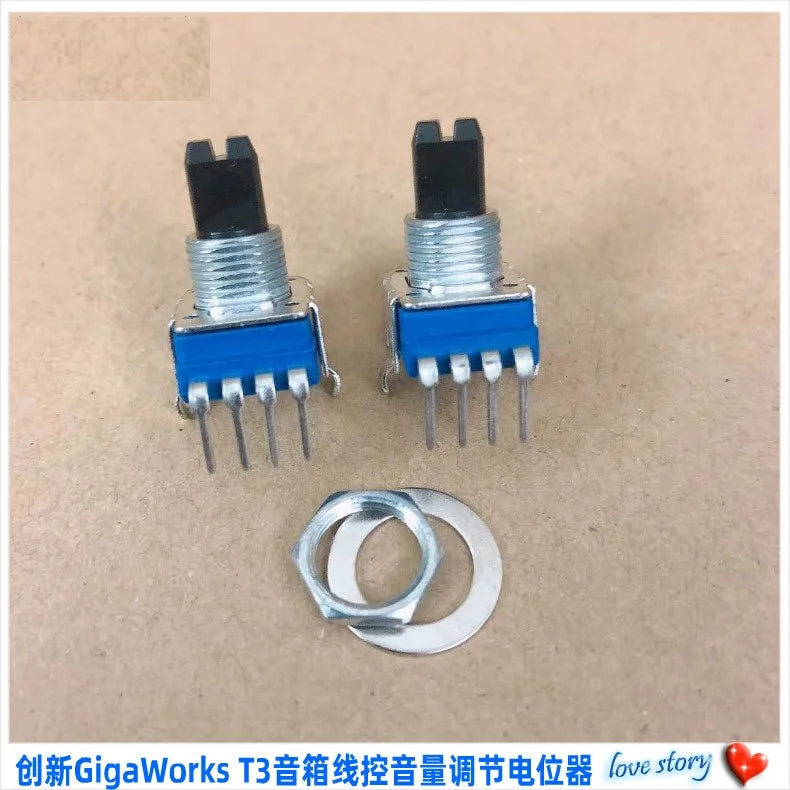 1pcs  for GigaWorks for innovative T3 computer speaker wire-controlled rotary volume adjustment potentiometer 4 feet B50K B503