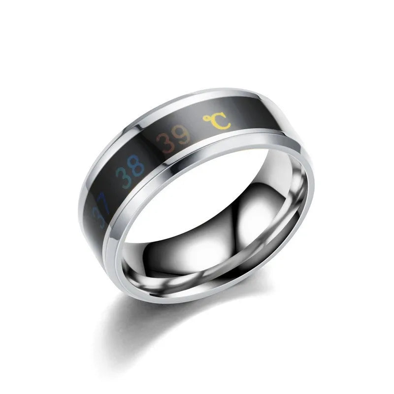 2024 Stainless Steel Smart Ring For Men Temperature Couple Ring Creative Jewelry wholesale Price