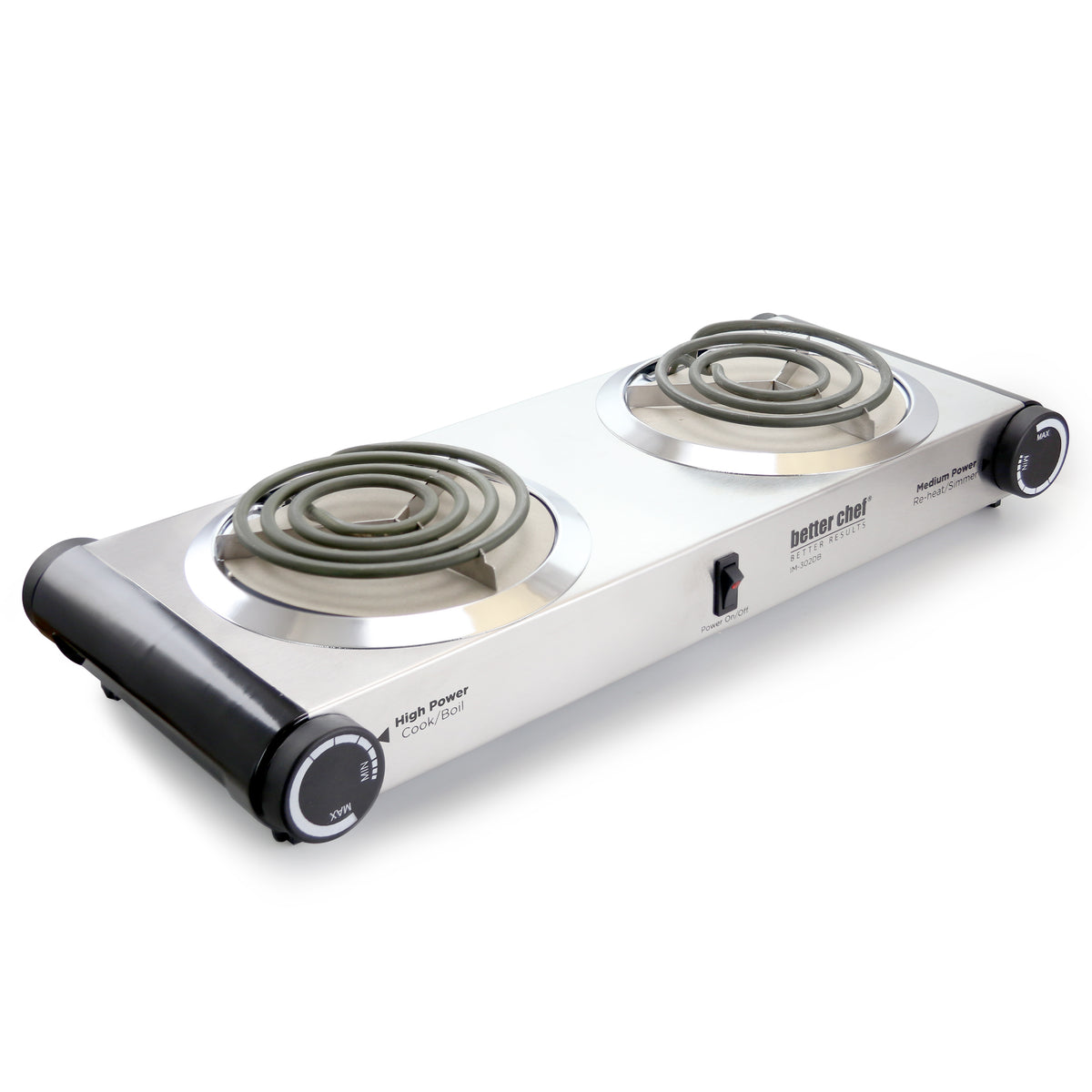 Better Chef Stainless Steel Dual Electric Burner - Stereotech