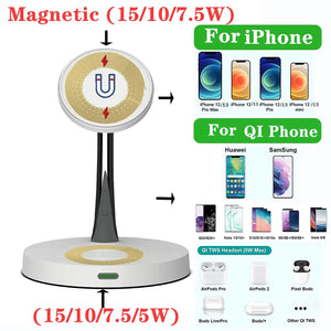 Iphone Magnetic Wireless Charger Station - Stereotech