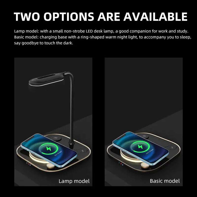 Desk Lamp 4 in 1 Fast Charger - Stereotech