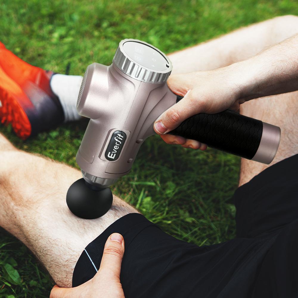 Everfit Massage Gun 6 Heads LCD Electric Massager Vibration Relief