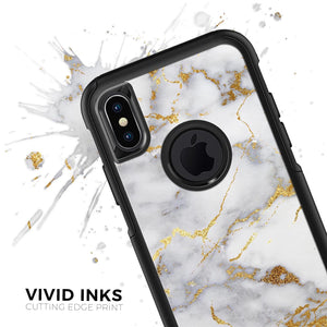 Marble & Digital Gold Foil V2 - Skin Kit for the iPhone OtterBox Cases