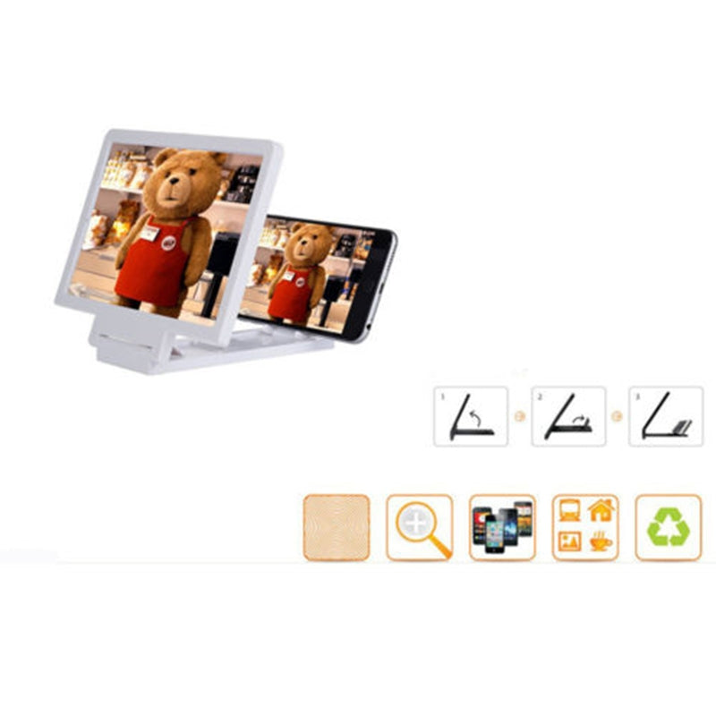 3D Foldable Cell Phone Screen Magnifier - Stereotech