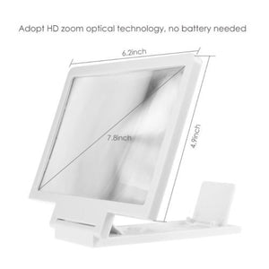 3D Foldable Cell Phone Screen Magnifier - Stereotech