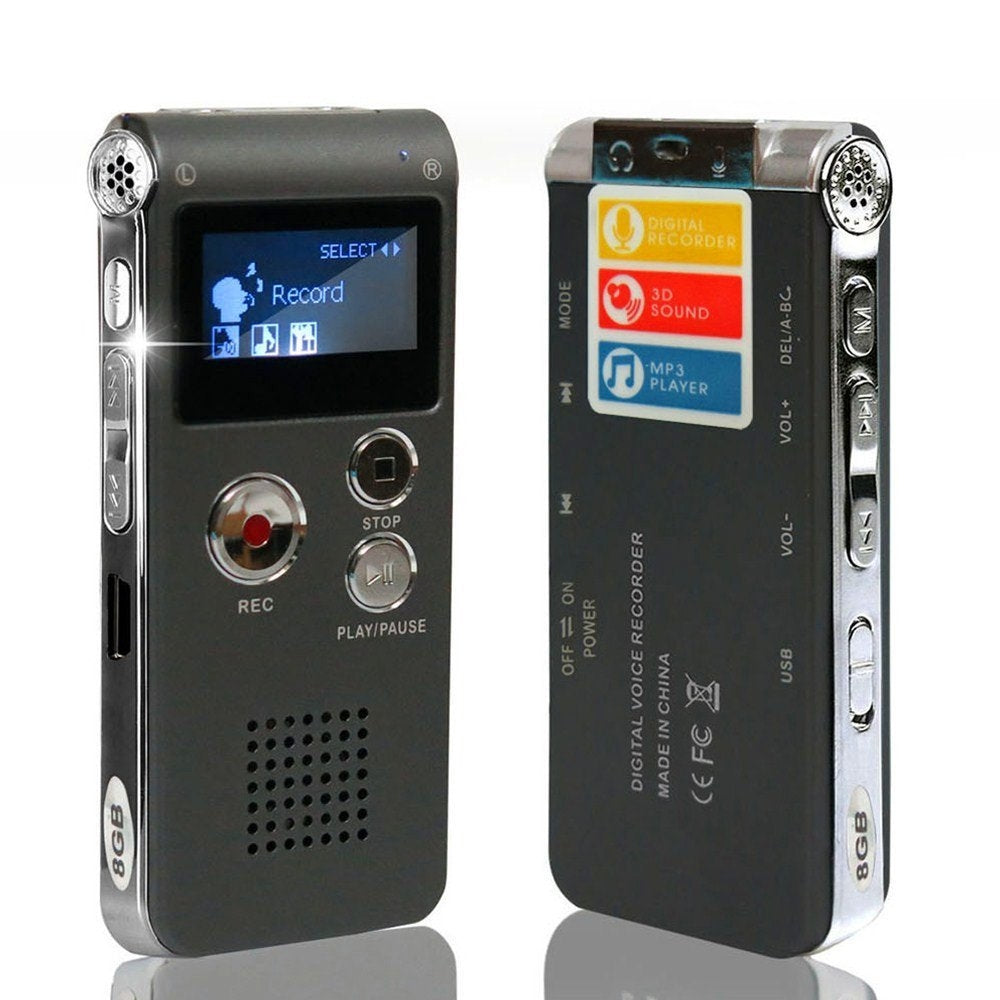 Mini Audio Recorder Dictaphone - Stereotech