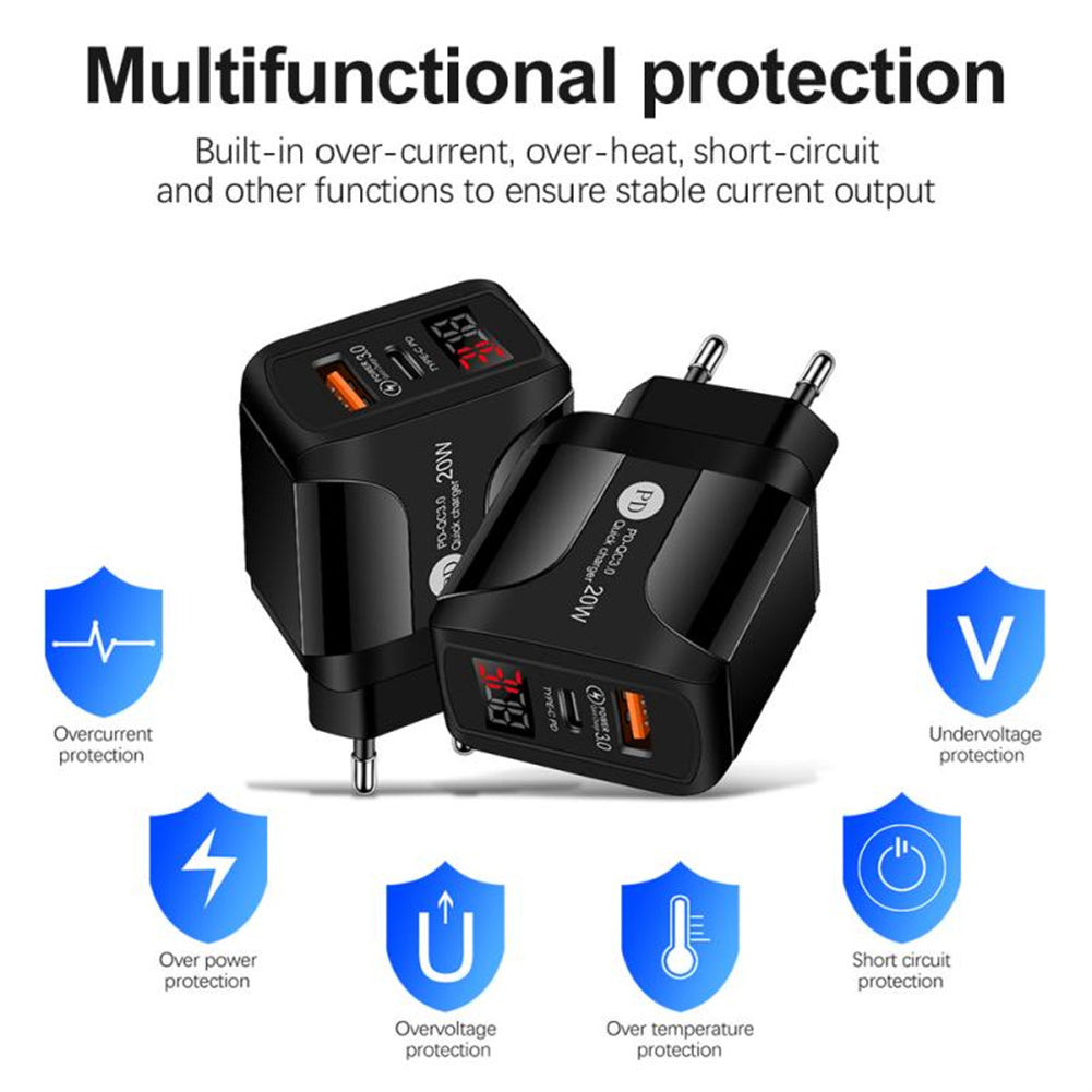 Qc3.0 Pd 20w Fast Charger - Stereotech