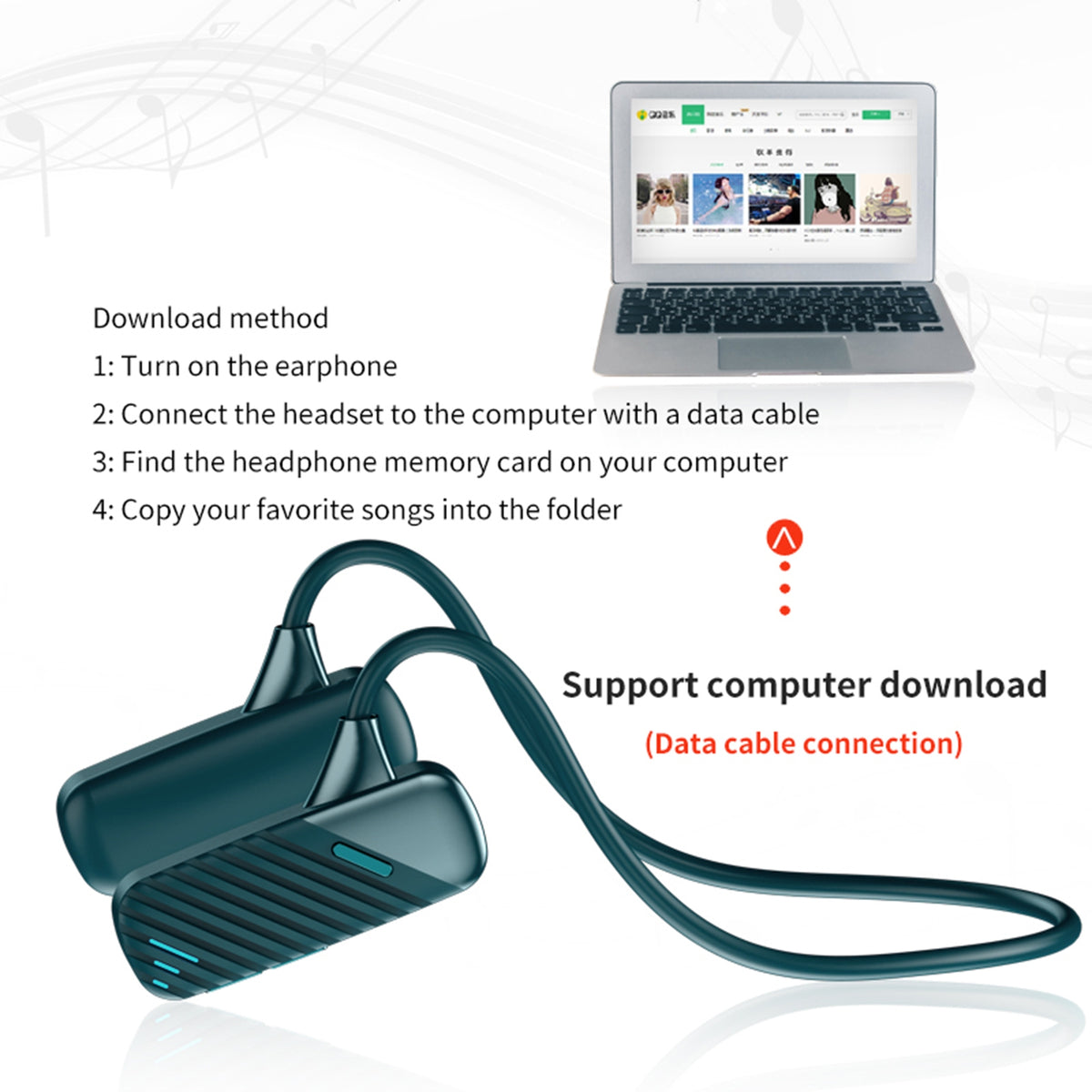 Bone Conduction Wireless Headset - Stereotech