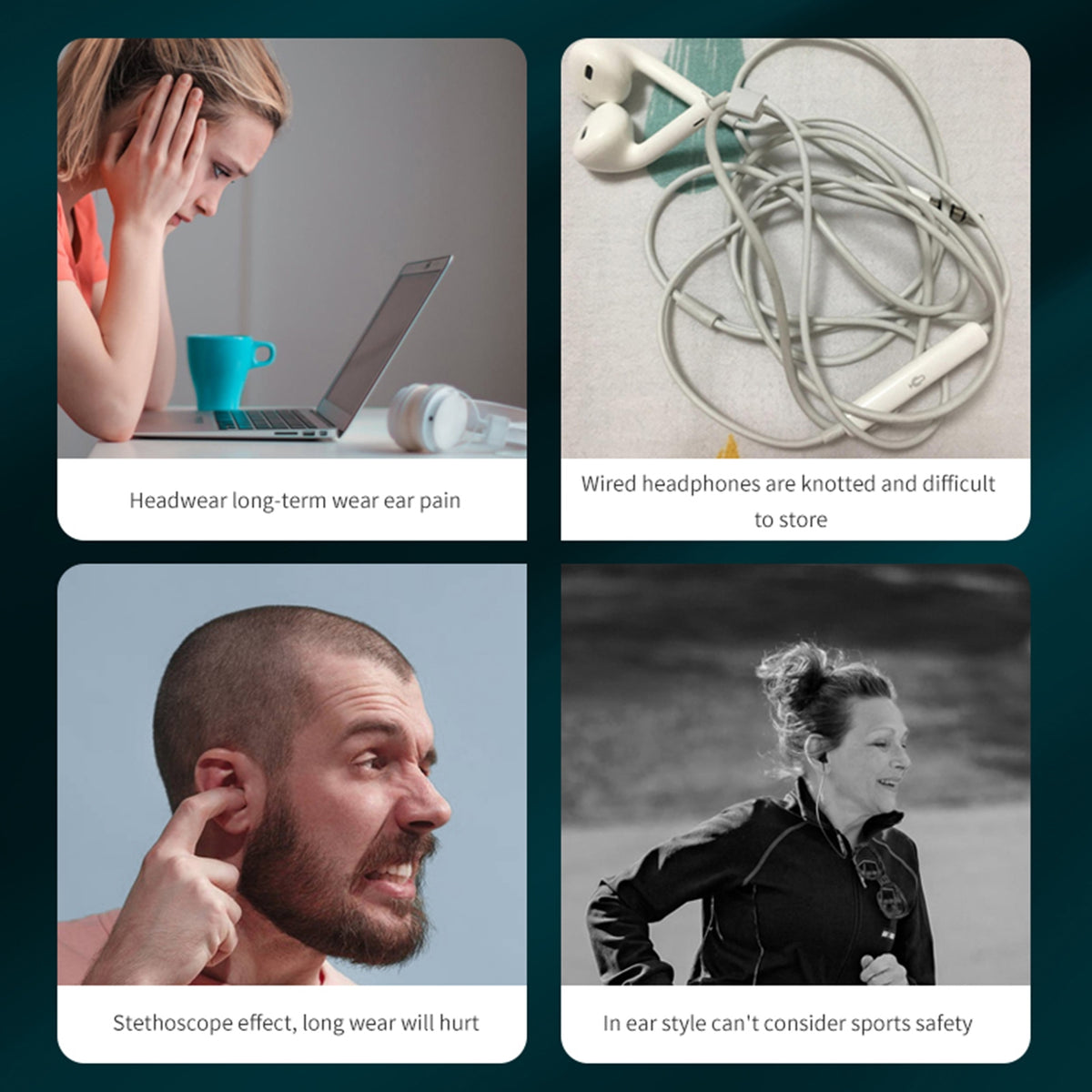 Bone Conduction Wireless Headset - Stereotech