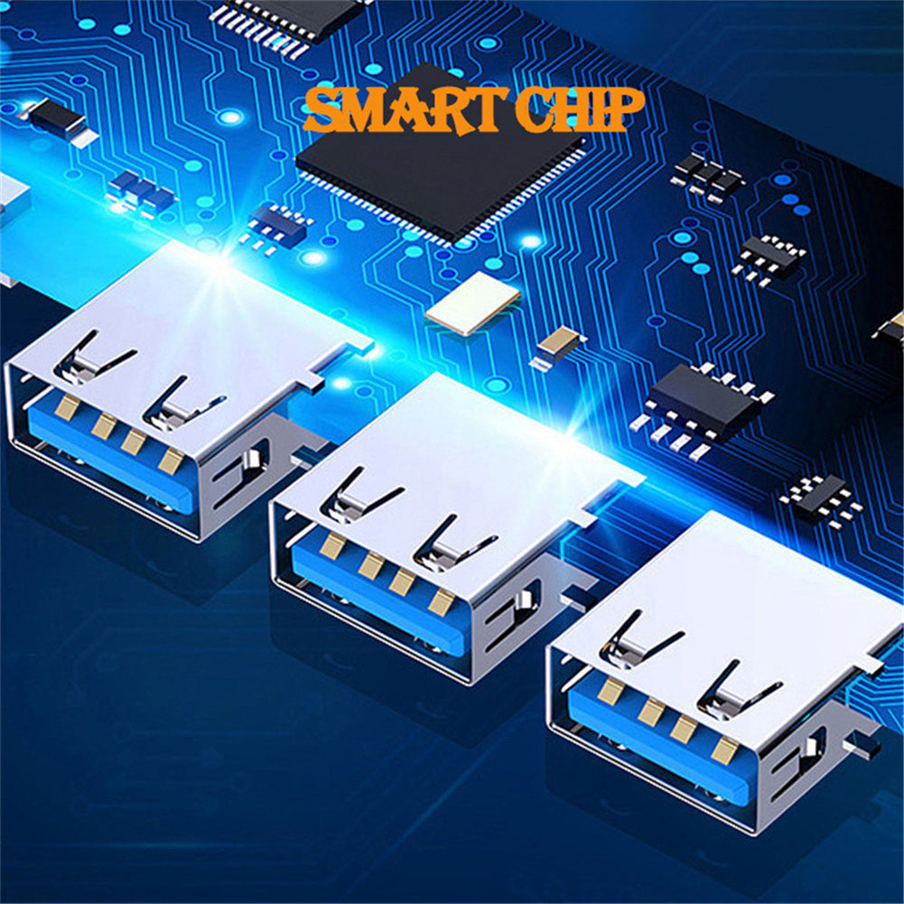 4-port Usb 3.0 Hub High-speed Type-c Splitter 5gbps For Pc Computer Accessories Multi Port Hub Usb 3.0 2.0 type-C gray