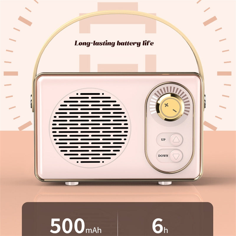 Mini Retro Bluetooth-compatible Speaker - Stereotech