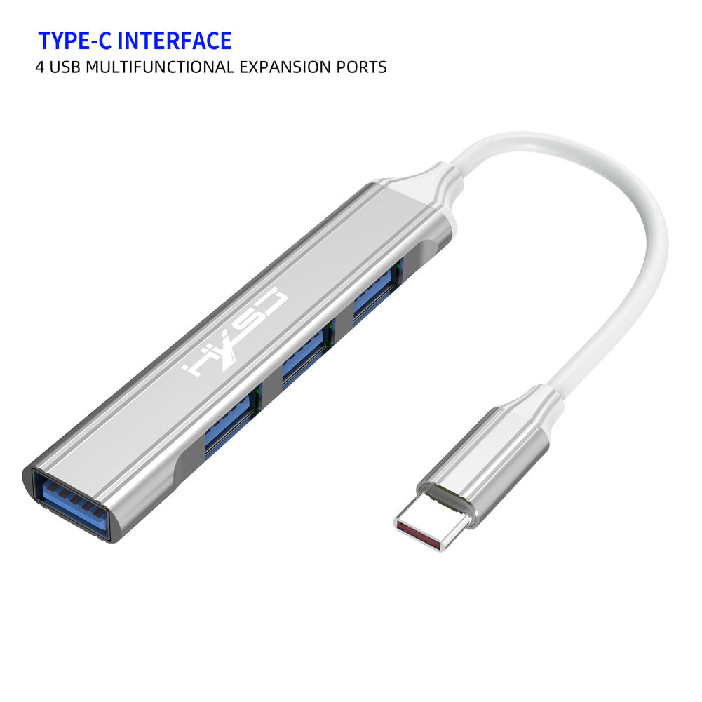 Type C USB Hub 4-Port With Cable - Stereotech
