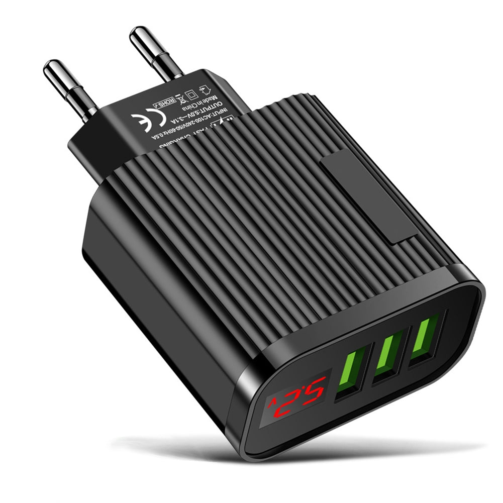 Quick  Charging Blocks With 3 USB Ports - Stereotech