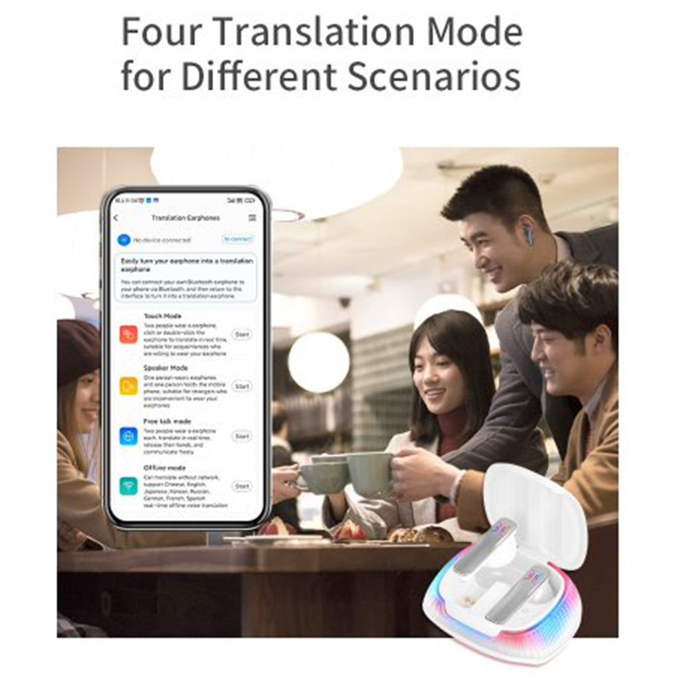 B18 Wireless Real Time Language Translator Earphones - Stereotech