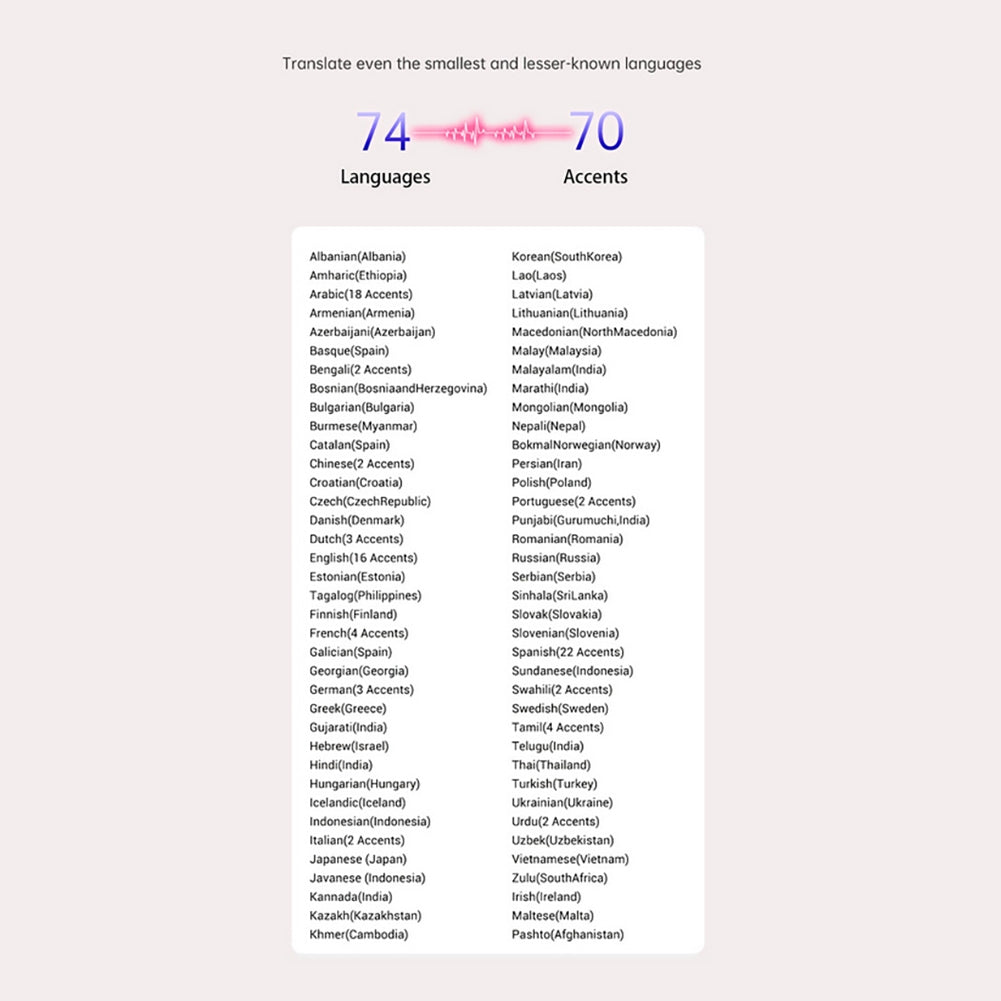 B66 Real-Time Language Translator Earbuds - Stereotech