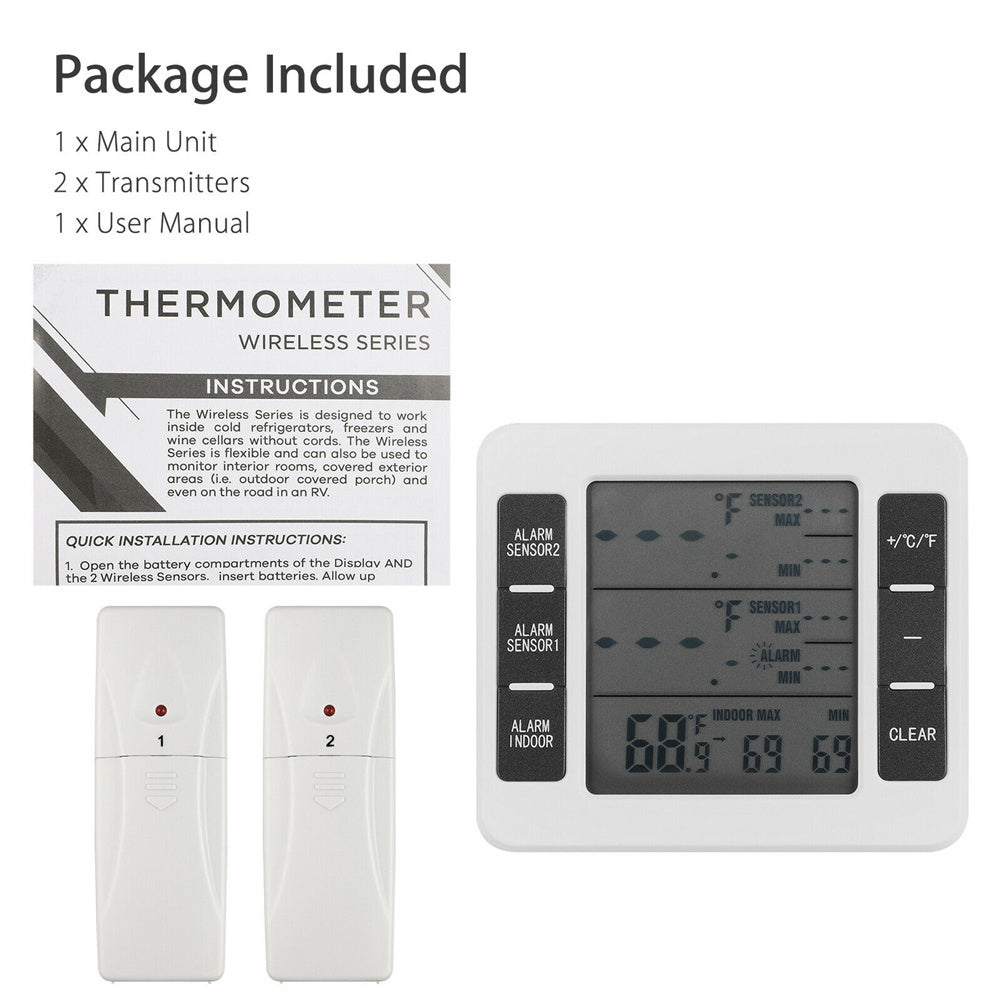 Home Electronic Alarm Thermometer - Stereotech