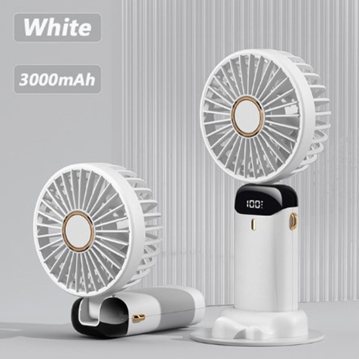 Multifunctional Handheld Desk Fan - Stereotech