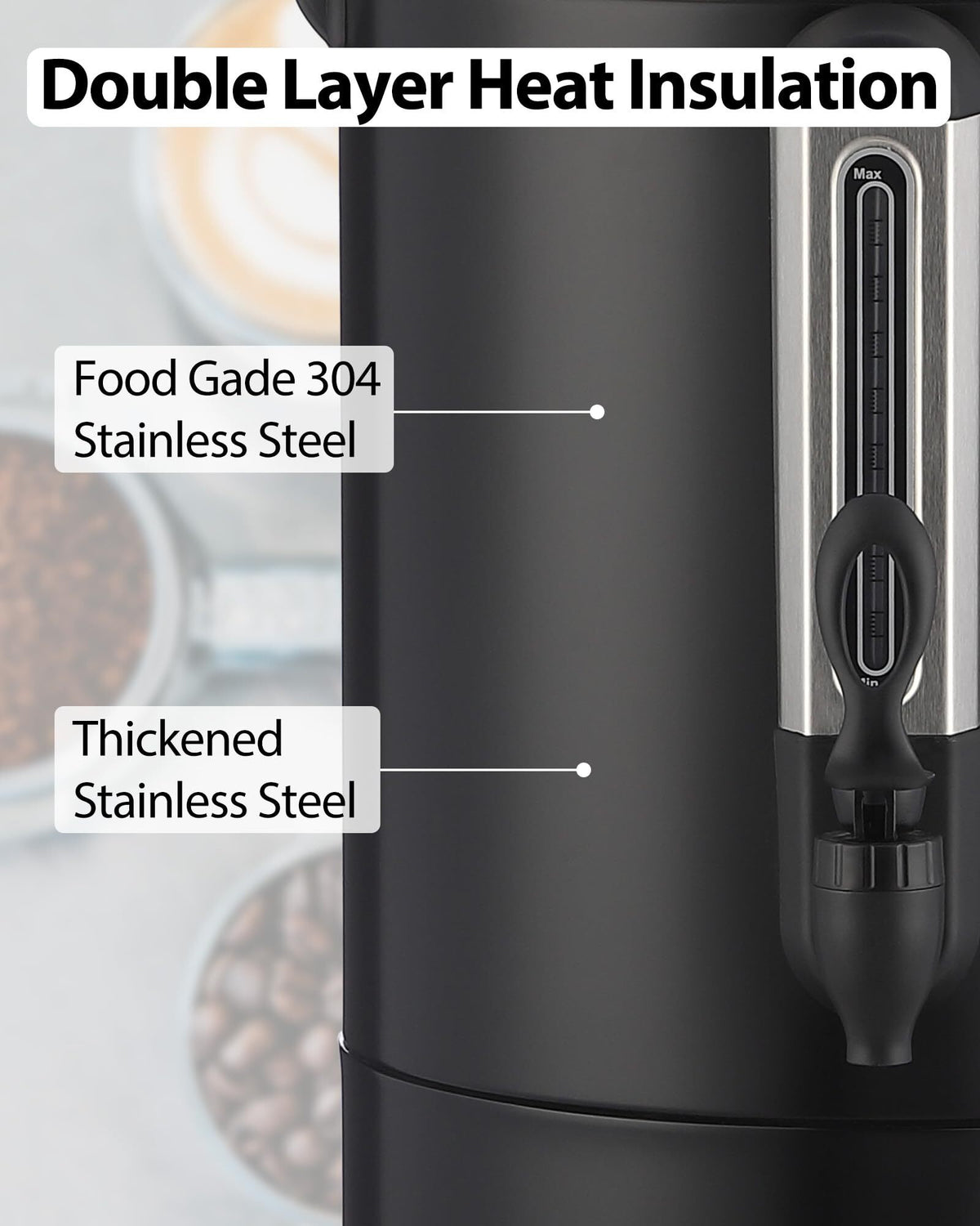 GARVEE Commercial Coffee Dispenser - Stereotech