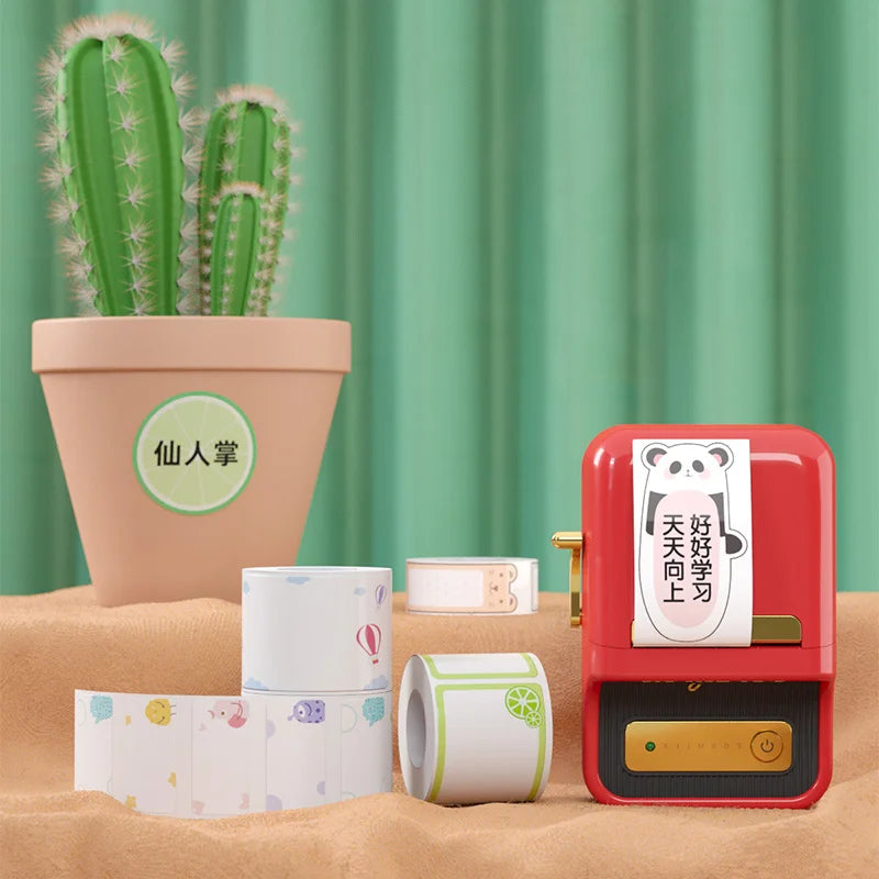 NIIMBOT B21 B3S B203 Label Pasting Lovely Color Label Machine Printing Paper Three Anti Thermal Label Paper Self-adhesive Color - Stereotech
