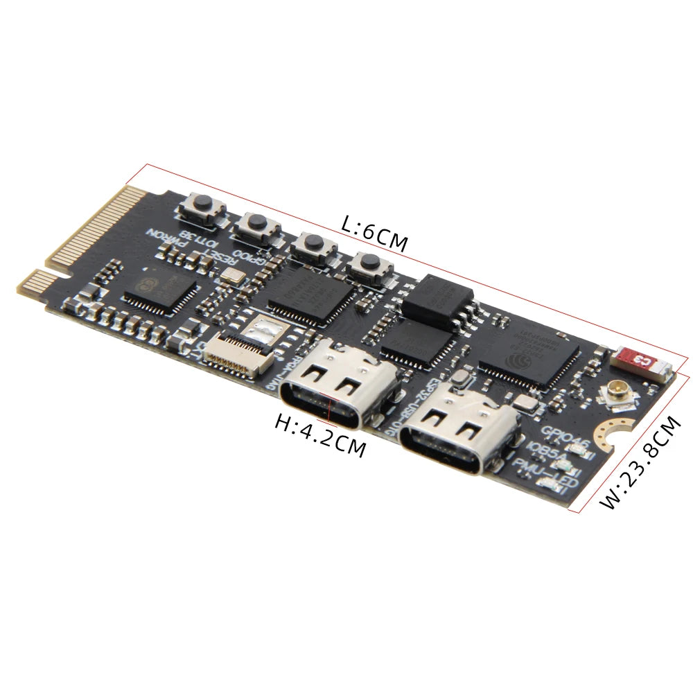 LILYGO® T-FPGA ESP32-S3 Development Board M.2 Slot FPGA GW1NSR-LV4CQN48PC6/I5 low-power Microcontrollers WiFi Bluetooth5 Module