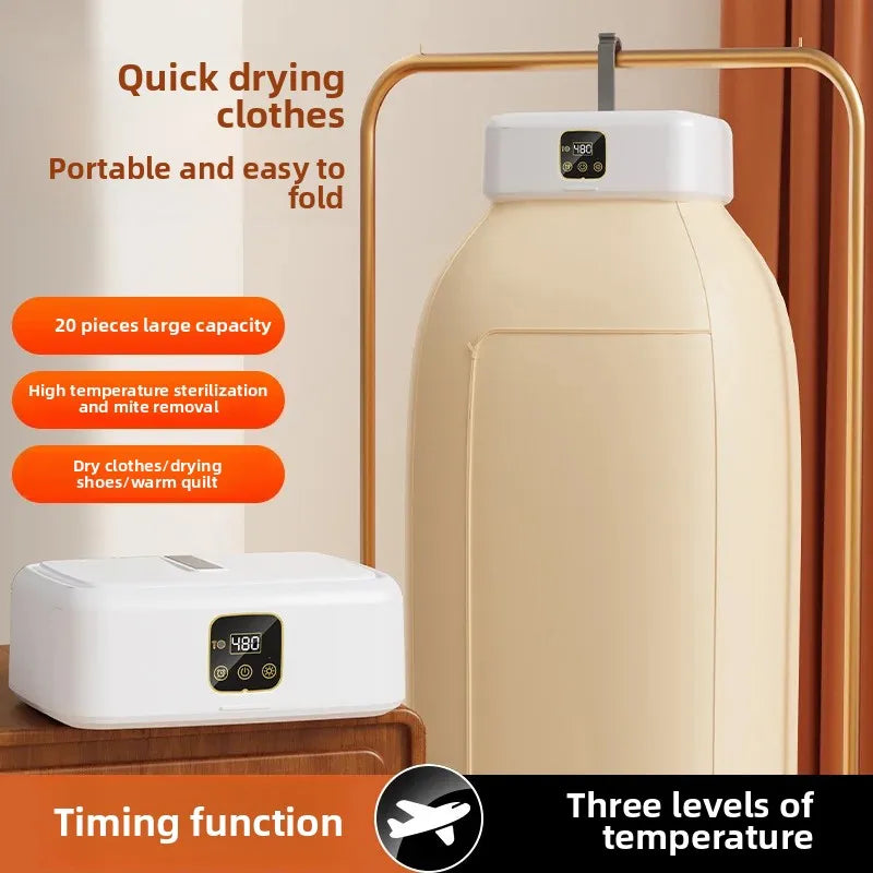 Smart Portable Hanging Dryer Machine Convenient Home Use Clothing Drying Machine Small Size for Rent Dormitory Anti-Mite Disinfe
