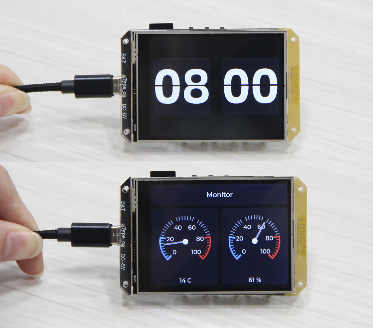 LILYGO® T-HMI ESP32-S3 Touch Display 2.8 inch ST7789 LCD Screen WIFI Bluetooth 5.0 Module Support TF Type C On-Board 16MB Flash