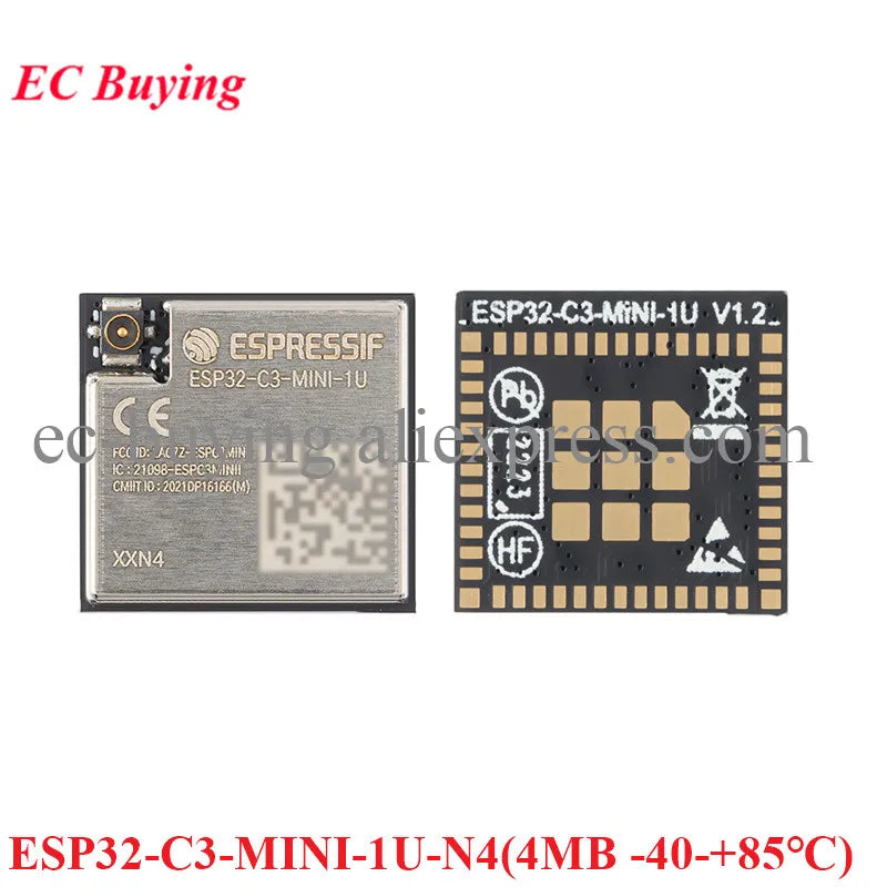 ESP32-C3-MINI-1 ESP32-C3-MINI-1U ESP32-C3 ESP32-C3FN4 Dual-mode 2.4GHz WiFi Bluetooth-compatible BLE 5.0 4MB FlashWireless Modul