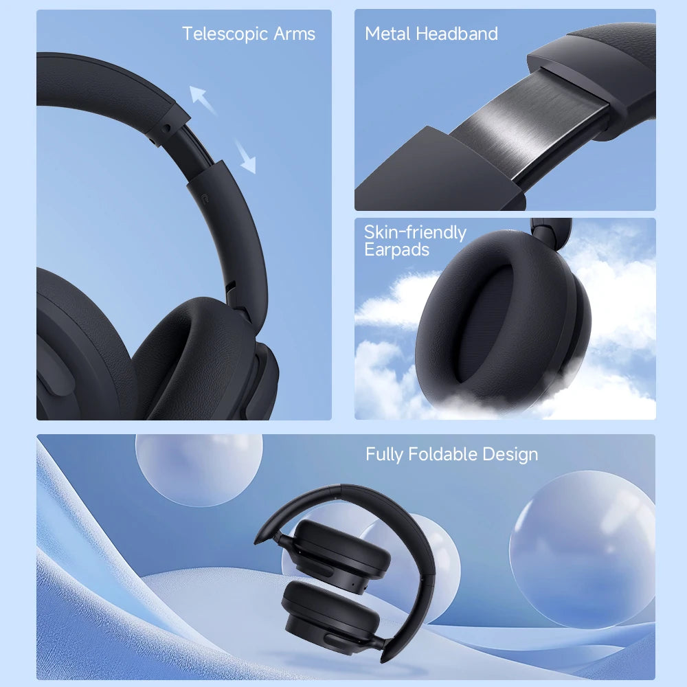 Edifier H9 Active Noise Cancelling Wireless Headphones Bluetooth 5.4 Headset Hi-Res Audio 75H Battery Life Foldable Design