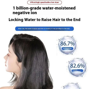 New Professinal Leafless Hair Dryer Negative Hair Care Quick Dry Home Powerful Hairdryer Constant 200 Million Anion Blow Dryer - Stereotech