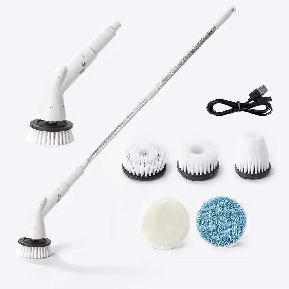 Xiaomi 6 in 1 Electric Cleaning Brush Kitchen Bathroom Cleaning Tools Electric Rotary Cleaning Scrubber Shower Cleaning Brush