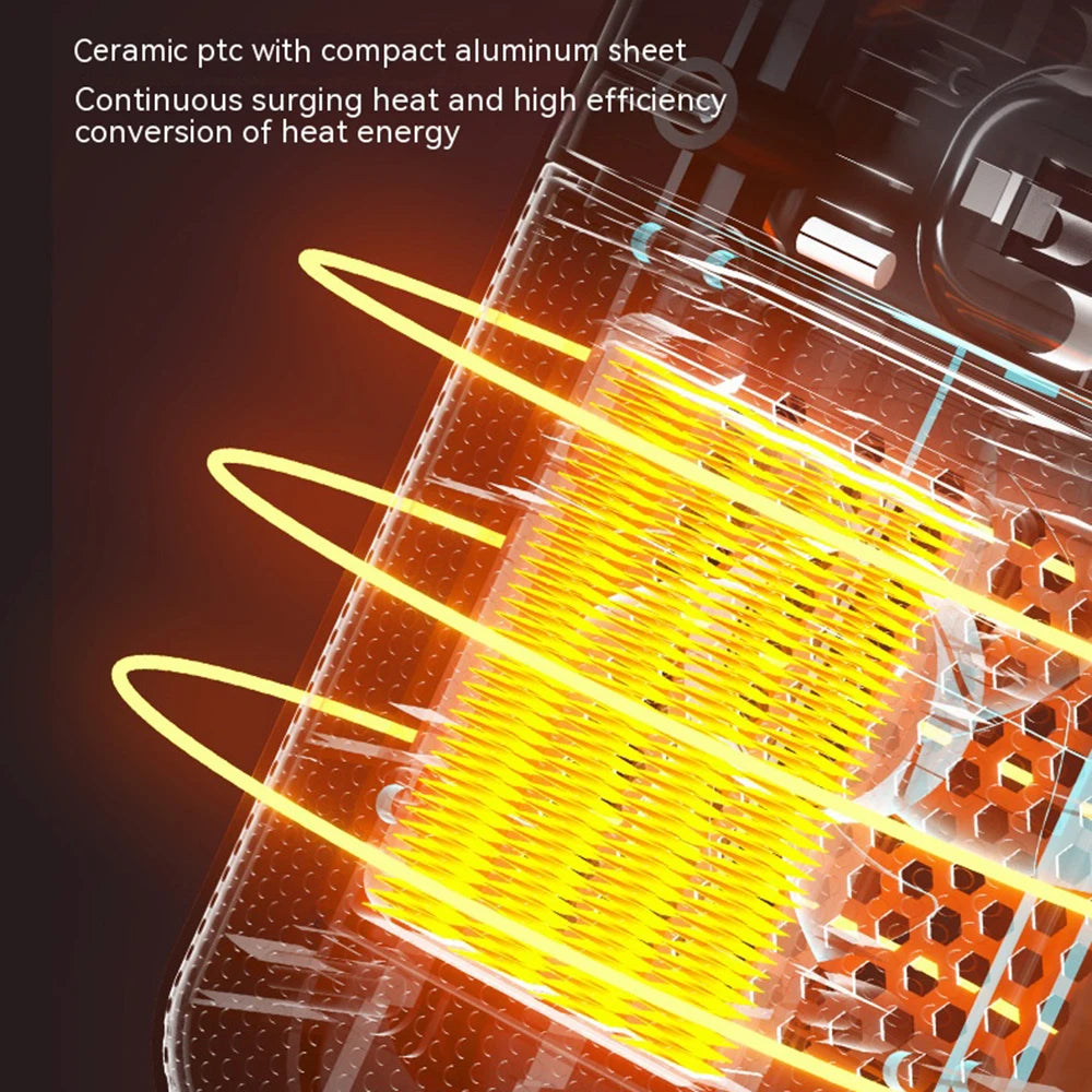 2023 Portable Electric Heater Room 220V 110V PTC Heating Stove Fan Hand Warmer Camping Radiator for Home Winter Bedroom Travel