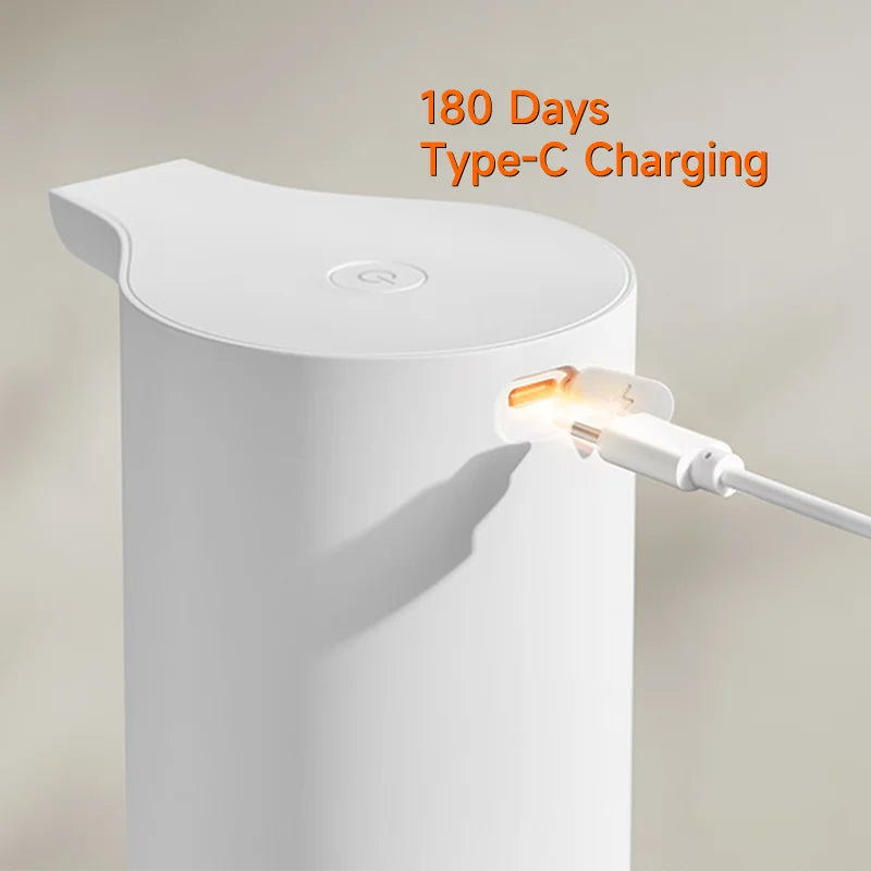 Xiaomi 1S Automatic Induction Bacteriostatic Soap Dispenser 3D Micron-level Foam 400Times Touchless Rechargeable Hand Washer