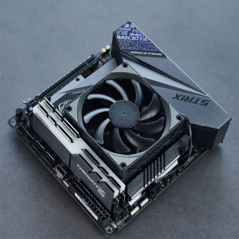 JONSBO HX4170D CPU Cooler 4 Heat Piper Down Pressure Radiator PWM Fan Low Profile ITX for Intel LGA1200 1150 1700 AMD AM4