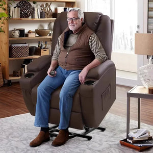 Helping The Elderly Sofa Sofas Living Room Sectional Electric Recliner Set Furniture Gaming Relax Armchair Theater Seating Power