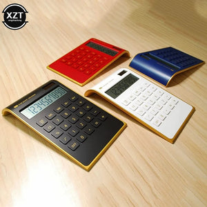 2022 Hot Sale Creative Slim Portable mini 10 digital Calculator Solar Energy Crystal Keyboard Dual Power Supply - Stereotech