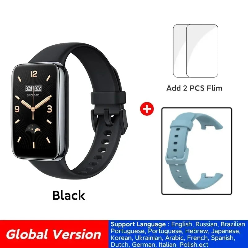 Global Version Xiaomi Smart Band 7 Pro 1.64 &quot;AMOLED Screen Blood Oxygen Monitoring GPS Sports Tracking Watch