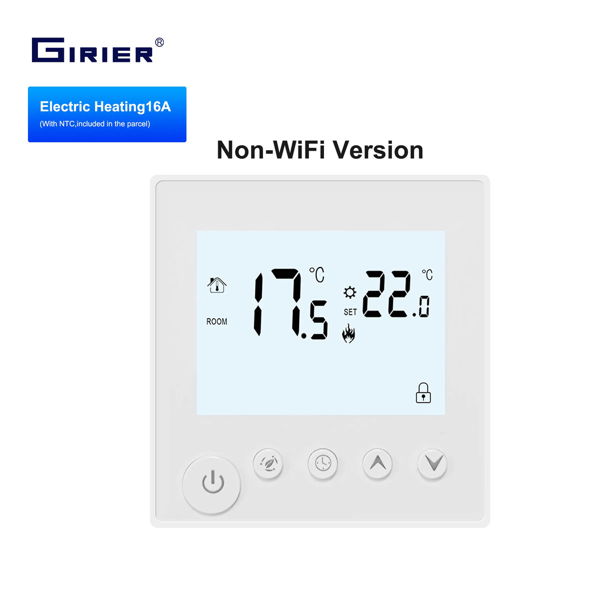 GIRIER Smart WiFi Thermostat for Electric Heating Water/Gas Boiler Programmable Temperature Controller Works Alexa Hey Google