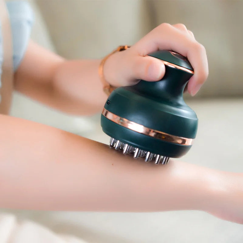 EMS Electric Head Massager Wireless Scalp Massage Promote Hair Growth - Stereotech