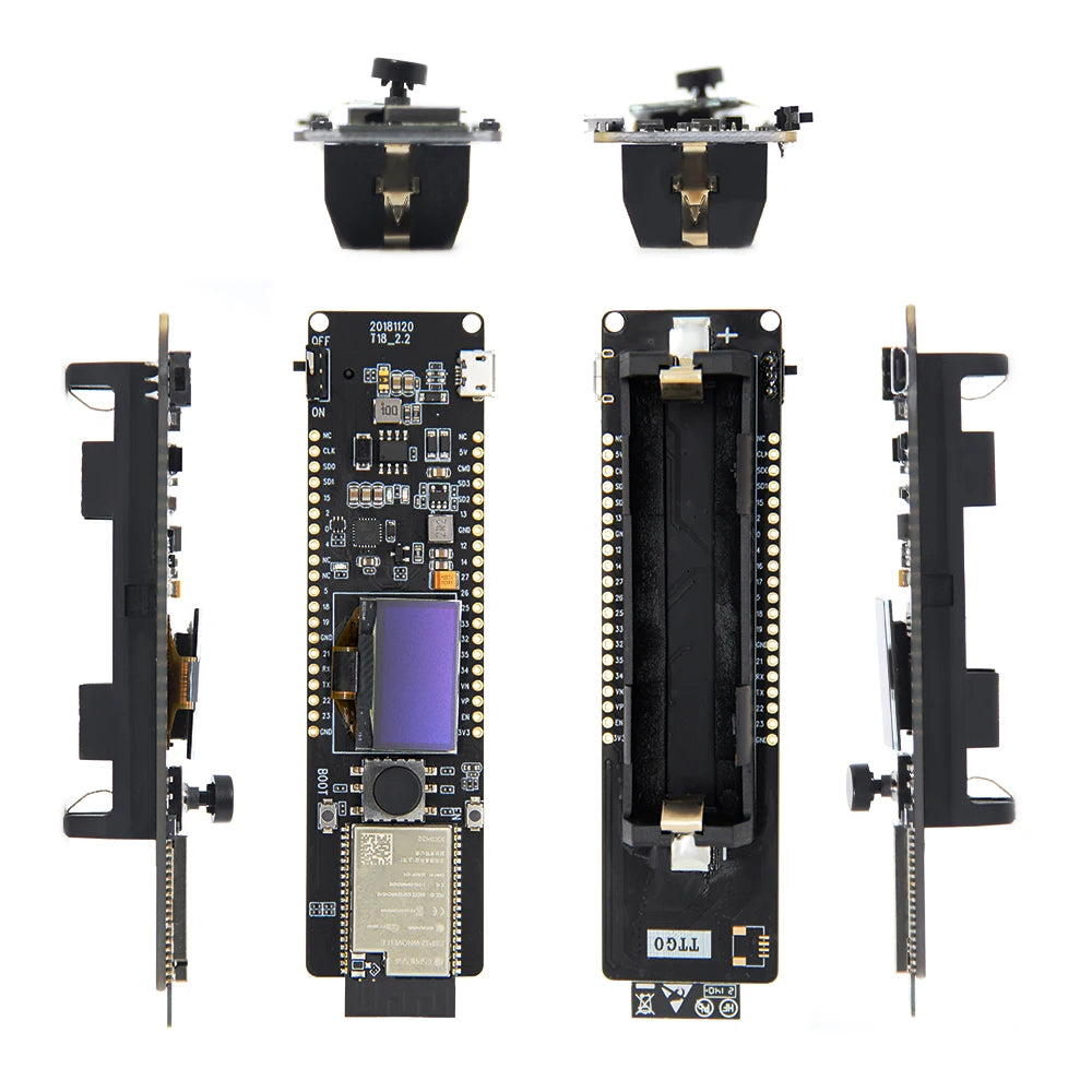 LILYGO® TTGO T-Controller ESP32-WROVER Development Board 4MB SPI Flash 8MB PSRAM 0.96 OLED Five-Way Button 18650 Battery Holder