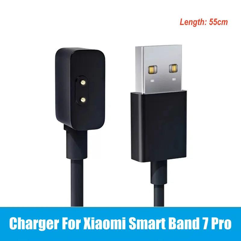 Charger For Xiaomi Smart Band 9 8 Pro 8 Active 7Pro 7 6 NFC 5 Mi Smart Band 4 3 2 Bracelet USB Dock Magnetic Charging Cable