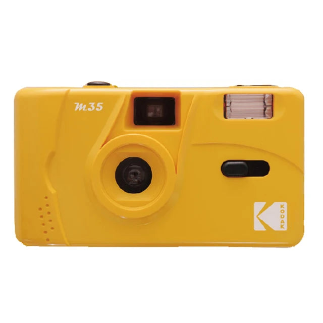Kodak M35 Retro 135 35mm Reusable Film Camera Yellow/Classic Blue/Flame Scarlet with Flash Function Reusable Film Camera
