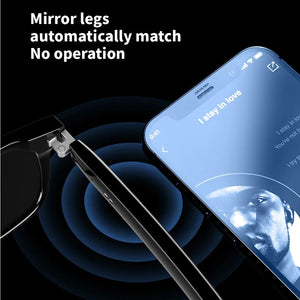 2024 New E13 Smart Glasses Blue Light Filtering Polarized Sunglass Lenses Audio Built-in Mic & Speakers Touch & Voice Assistant