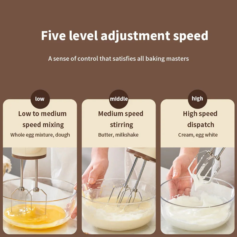 Handheld Electric  Food Mixer Machine Wireless Portable Automatic Cake