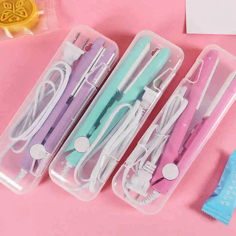 Electronic Ceramic Fast Hair Straightener Portable Mini Hair Flat Iron Wet/Dryer Straightening Irons Professional - Stereotech