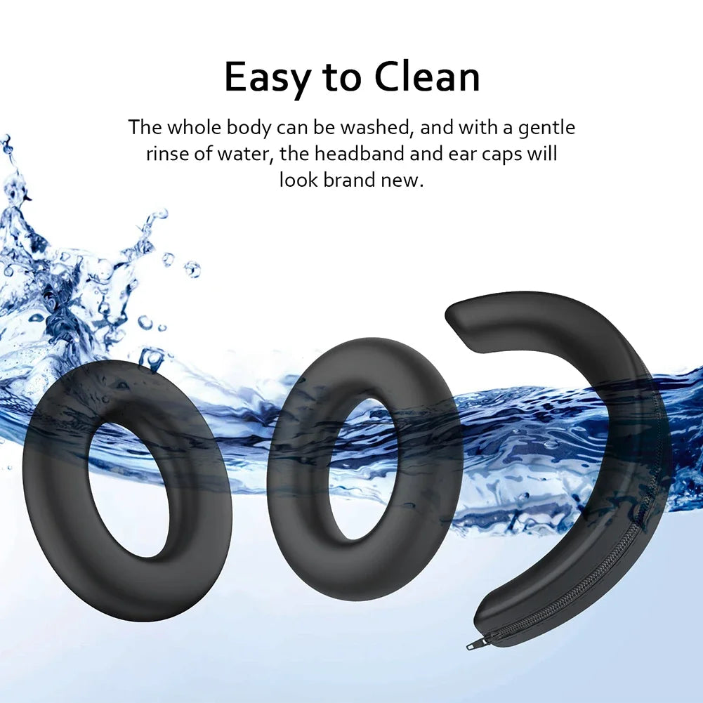 Silicone earphone protective cover suitable for Sennheiser MOMENTUM 4 earphone ear pads, head pillowcases, anti drop