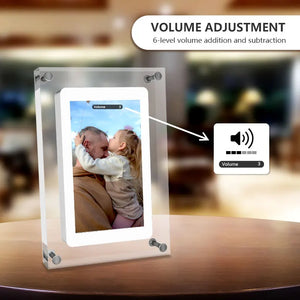 Cut Gift Acrylic Digitial Photo Frame video frame 5 inch IPS Screen 1000amh Battery 2G Memory support video picture play