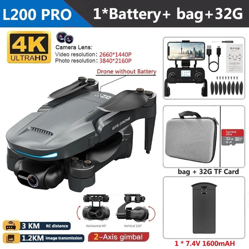 L200 PRO MAX Drone 4K - Stereotech